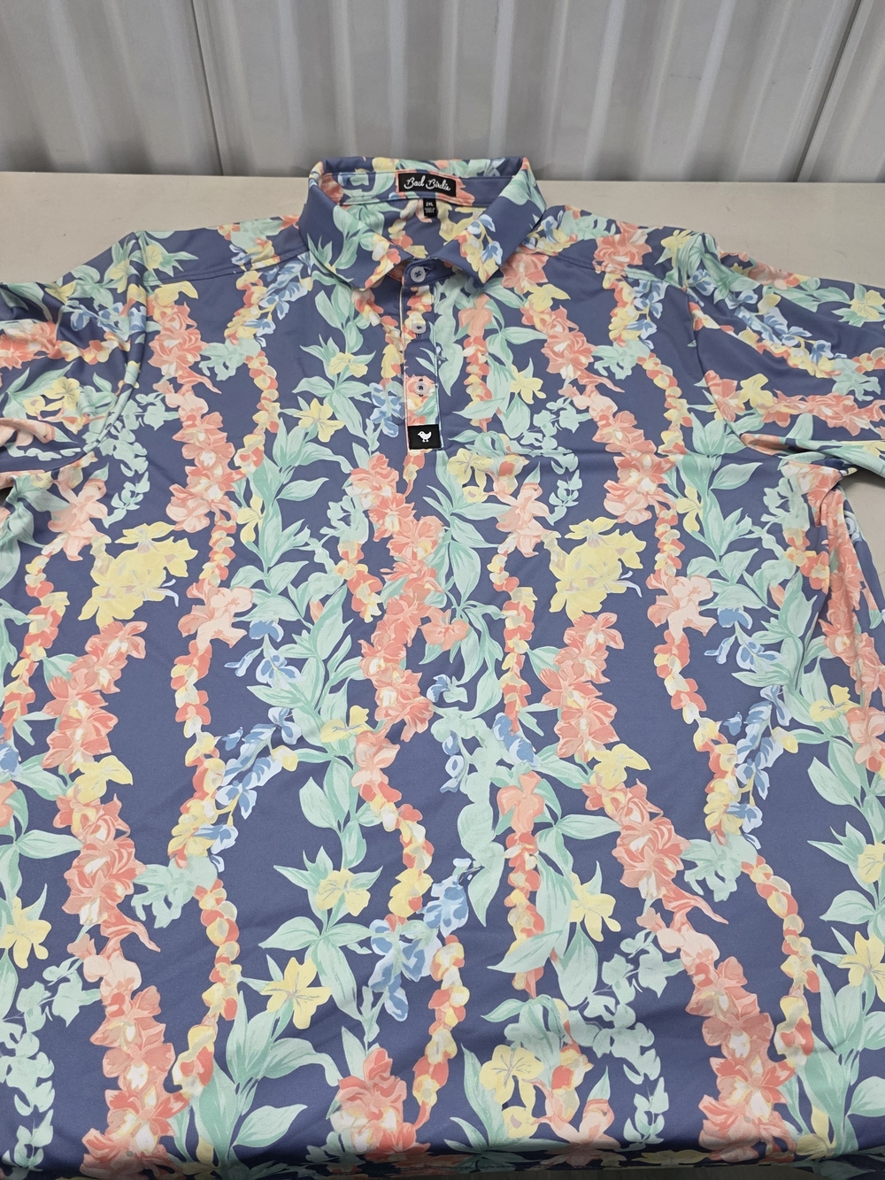 Bad Birdie Colorful Button Up Shirt Men's Size XXL